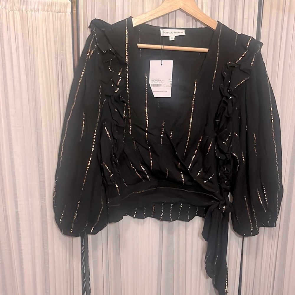 NWTS Karina Grimaldi wrap blouse